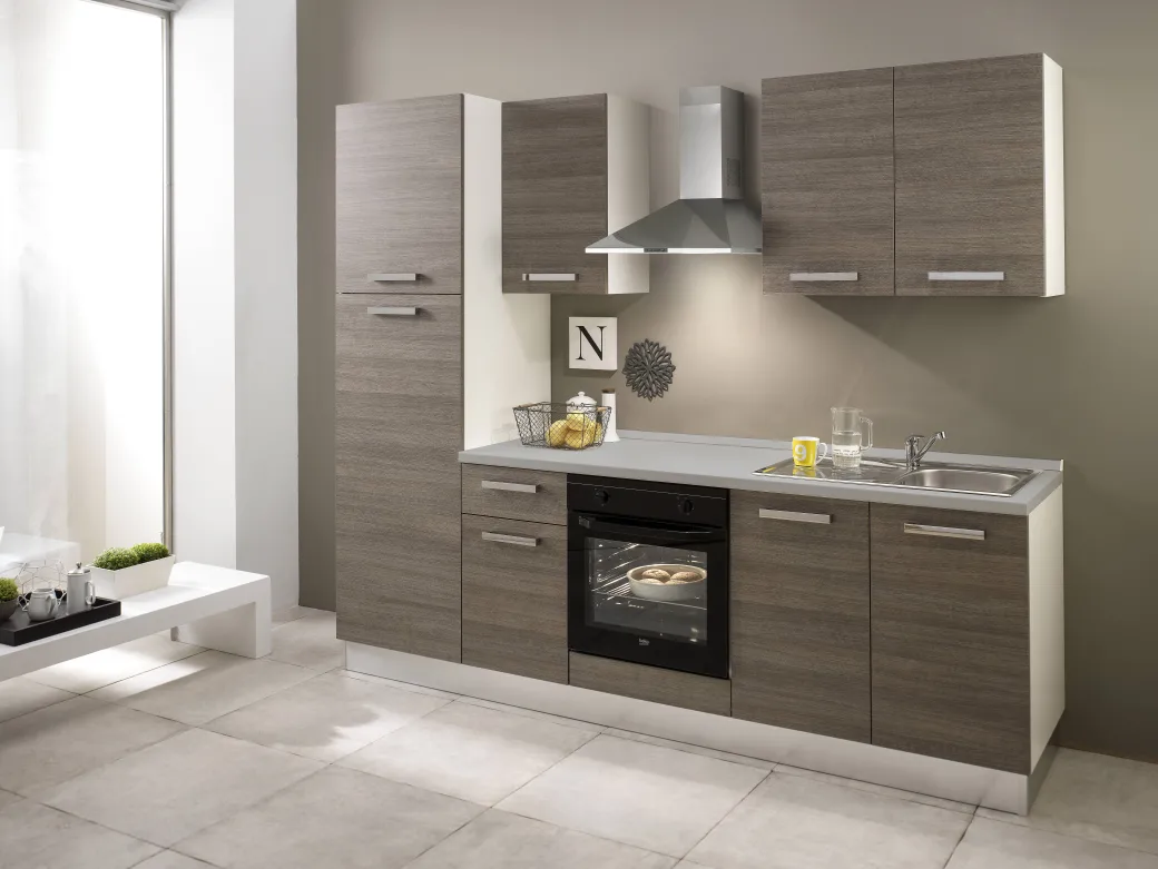 Keukenblok Sofia 250Cm Notenhout Bruin|Brico Sale