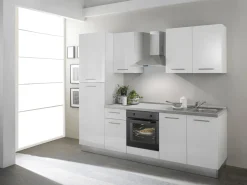 Keukenblok 'Venus' Wit Hoogglans 250Cm|Brico Best