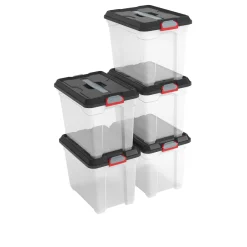 Kis Moover Box S Transparant Zwart 18L|Brico Online