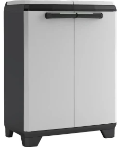 Kis Recycling Kast Split Premium Grijs 2X110L|Brico Outlet
