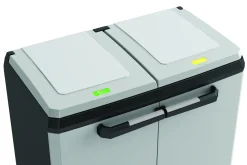 Kis Recycling Kast Split Premium Grijs 2X110L|Brico Outlet