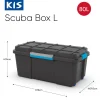 Kis Scuba Box L Zwart Blauw 80L|Brico Hot