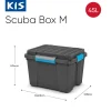 Kis Scuba Opbergbox M - 45L Zwart/Blauwe|Brico Online