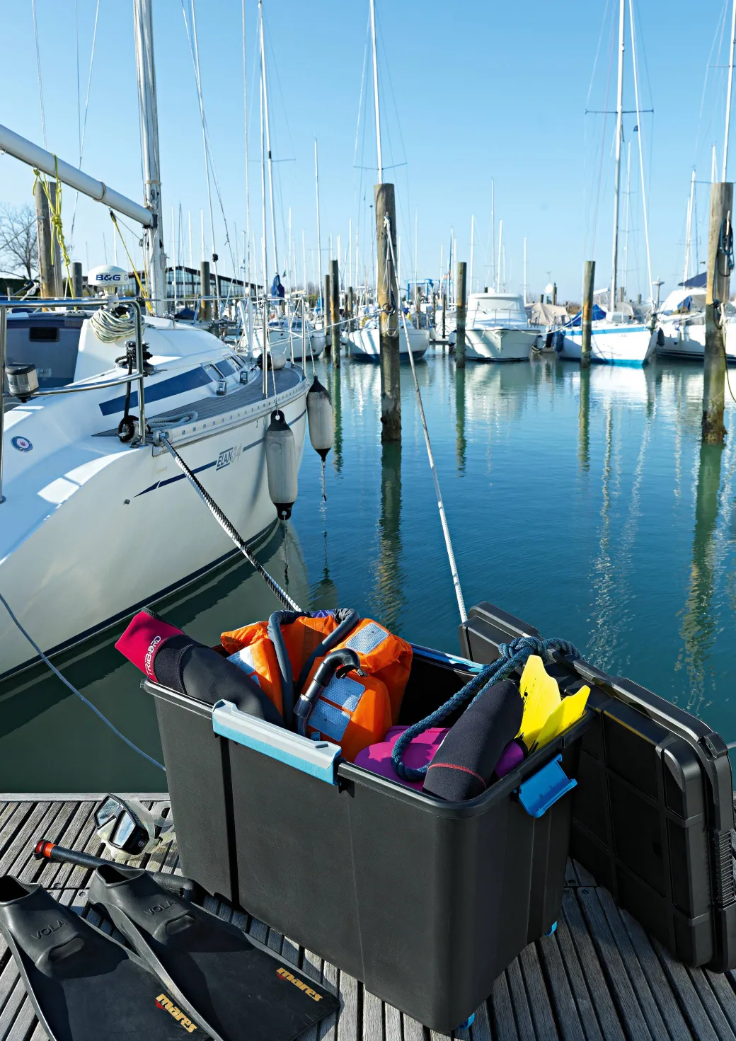 Kis Scuba Opbergbox Xl 110L Zwart/Blauwe|Brico Online