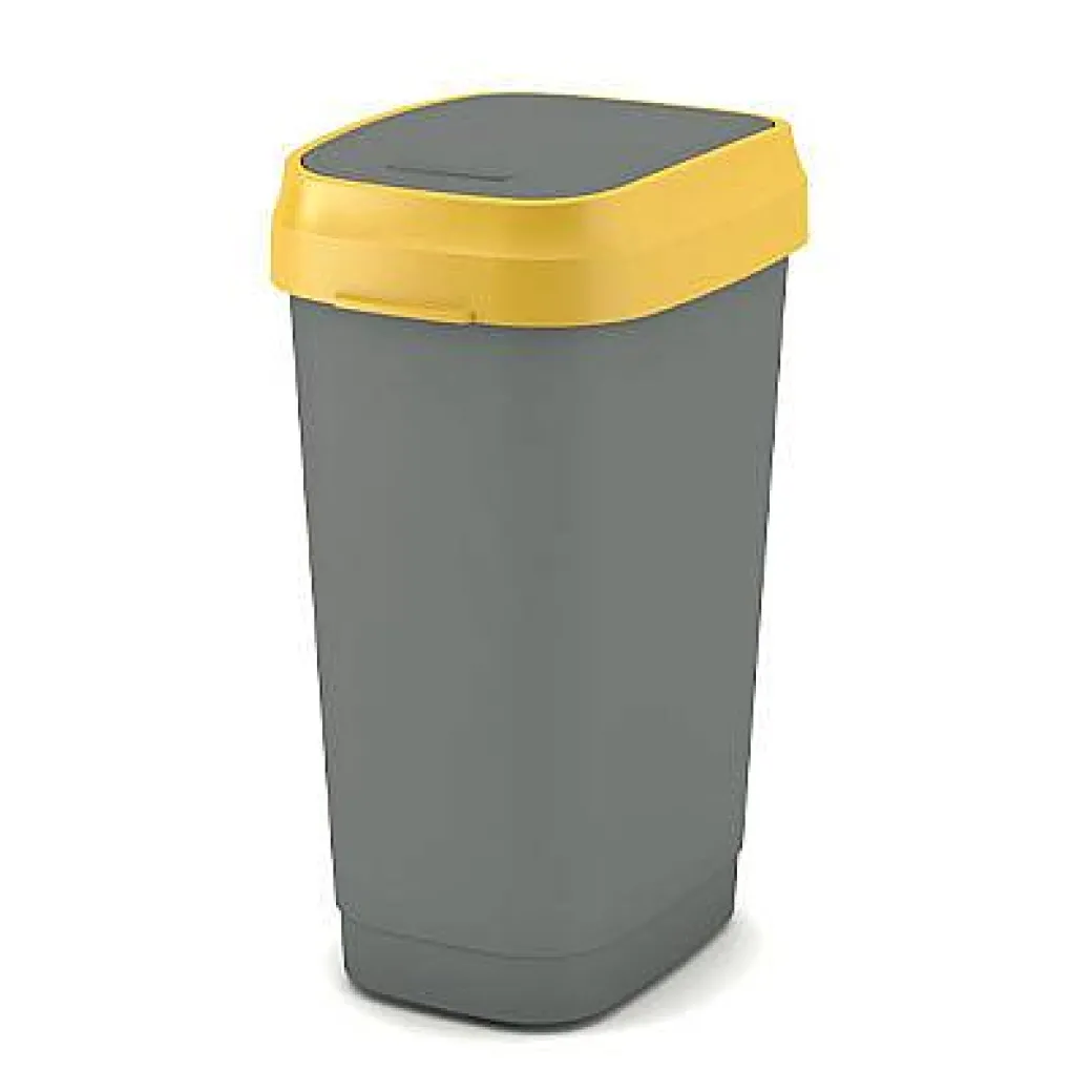 Kis Vuilsnisbak 'Dual Swing Eco' Geel En Grijs 50 L|Brico Clearance