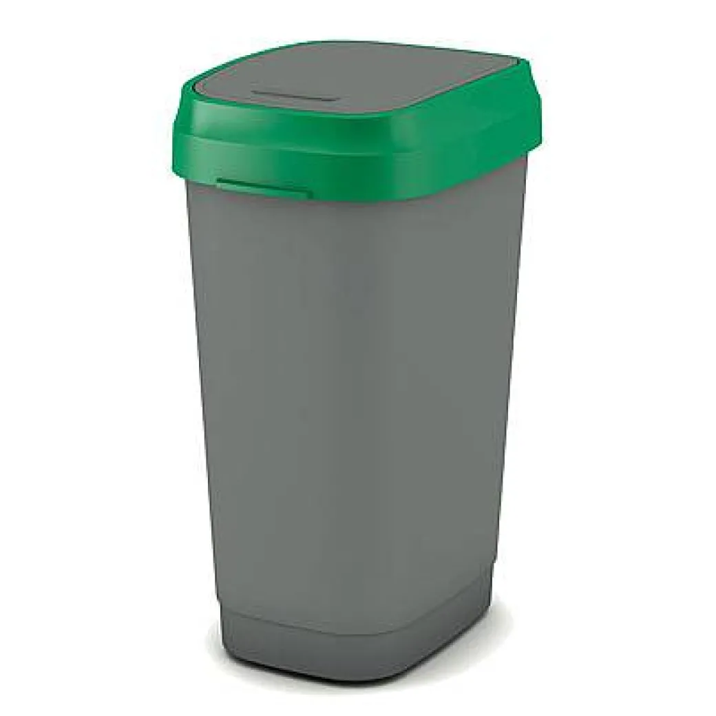 Kis Vuilsnisbak 'Dual Swing Eco' Groen En Grijs 50 L|Brico Online