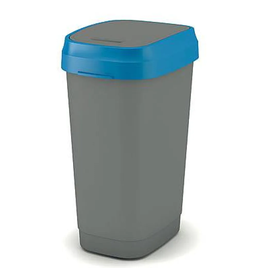 Kis Vuilsnisbak 'Dual Swing Eco' Blauw En Grijs 50 L|Brico Discount