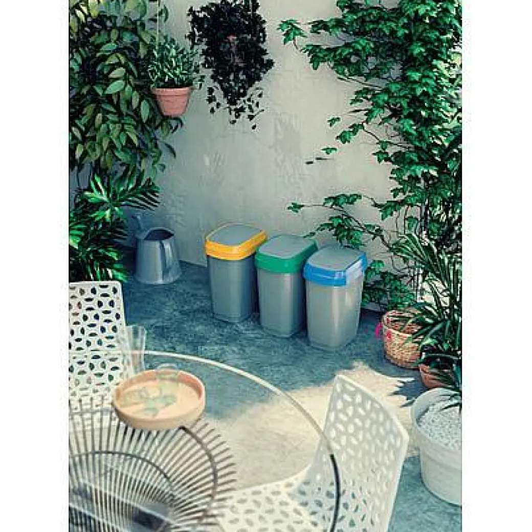 Kis Vuilsnisbak 'Dual Swing Eco' Blauw En Grijs 50 L|Brico Discount
