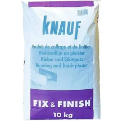 Knauf Blokkenlijm En Afwerkpleister 'Fix & Finish' 10 Kg|Brico Hot