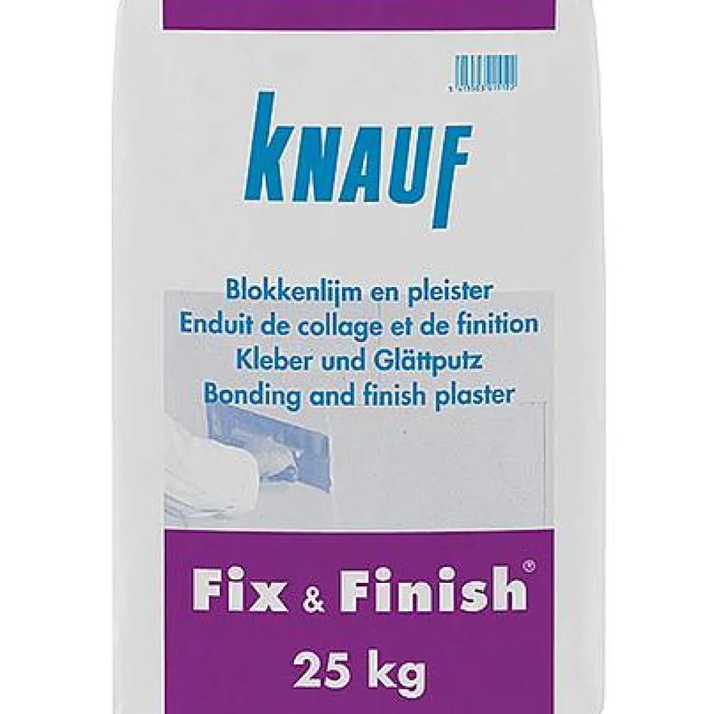Knauf Blokkenlijm En Pleister 'Fix & Finish' 25 Kg|Brico Best