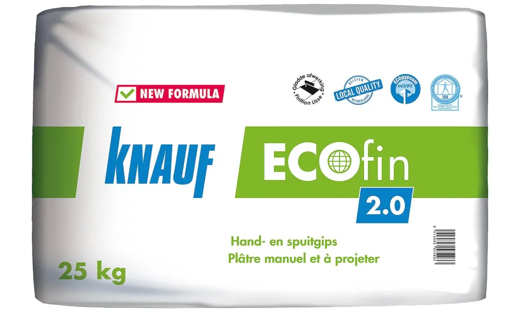 Knauf Gipspleister Ecofin 25Kg|Brico New