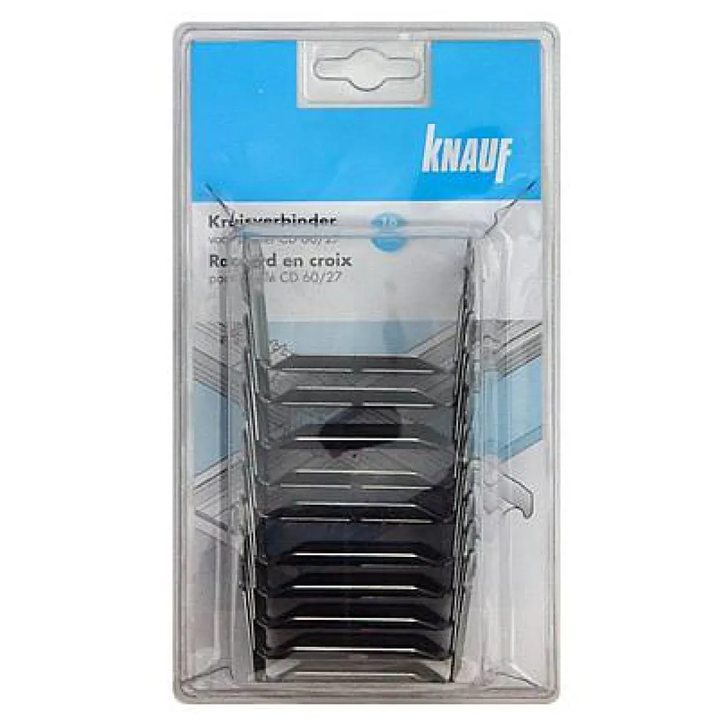Knauf Kruisverbinder Gebogen Voor Cd 60 X 27 Mm - 10 Stuks|Brico Outlet