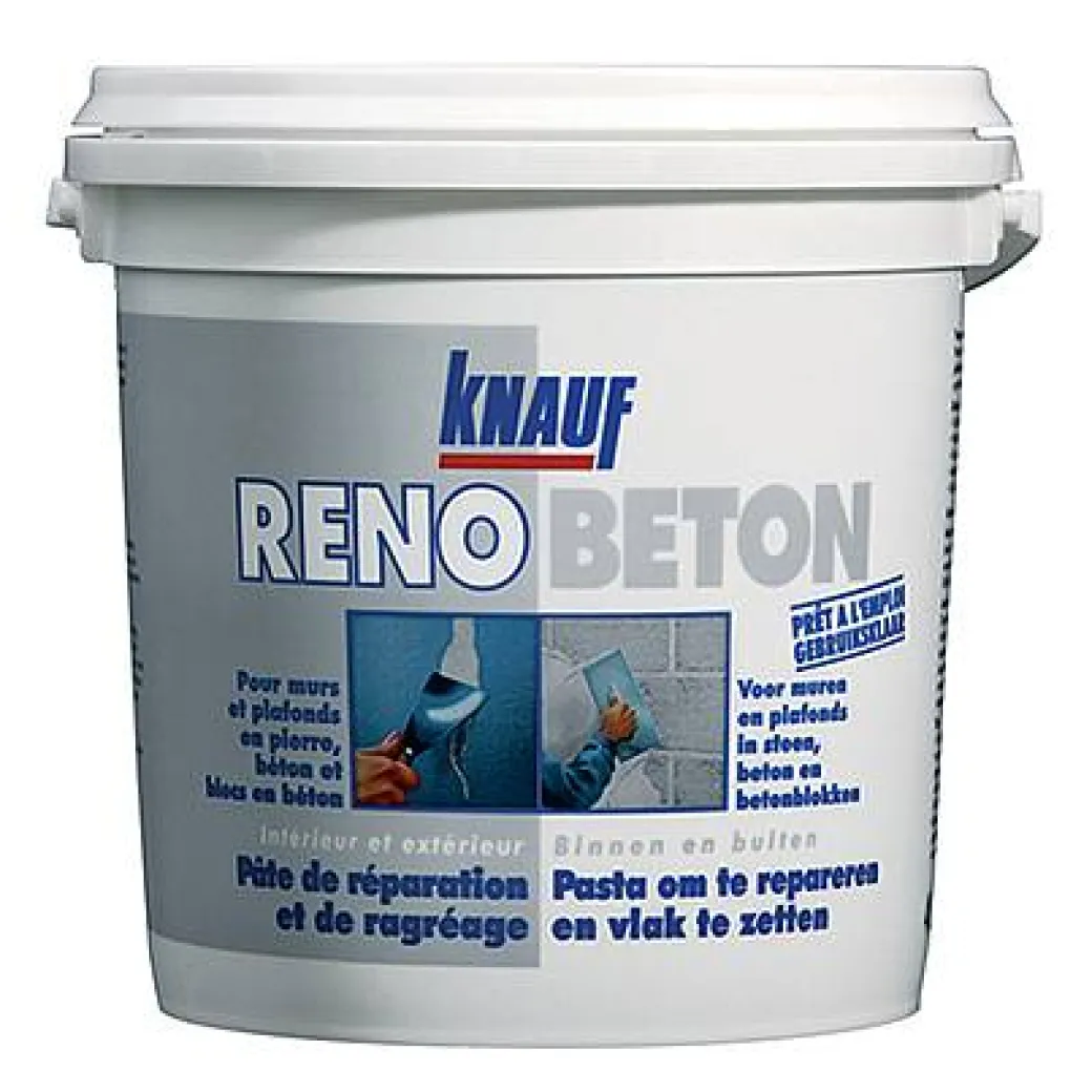 Knauf Pasta Om Te Repareren En Vlak Te Zetten 'Renobeton' 1 L|Brico Online