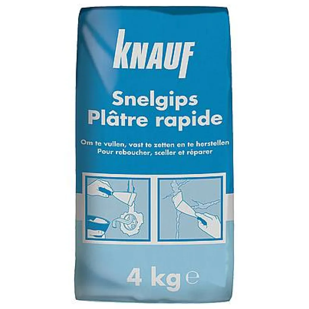 Knauf Snelgips 4 Kg|Brico