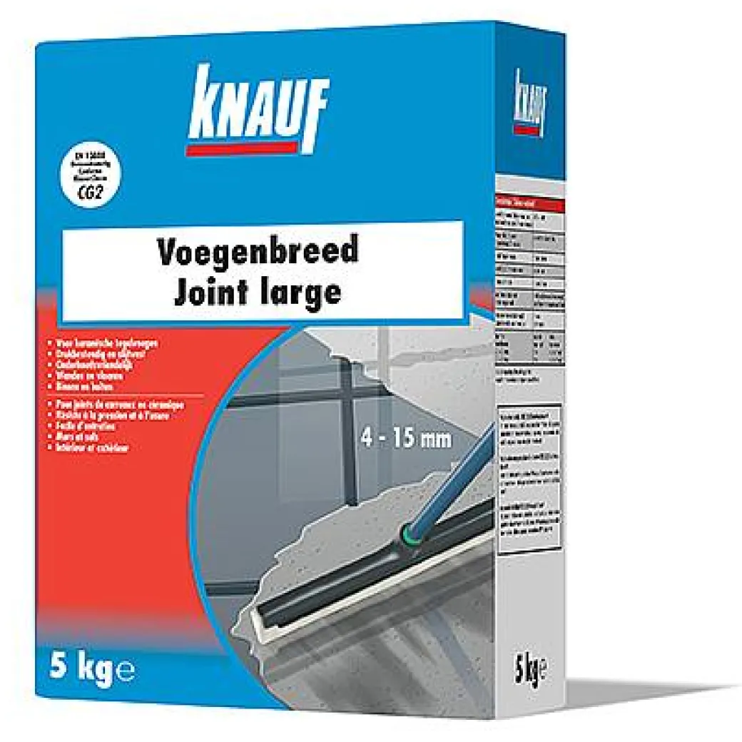 Knauf Voegenbreed 'Flex' Cementgrijs 5 Kg|Brico New