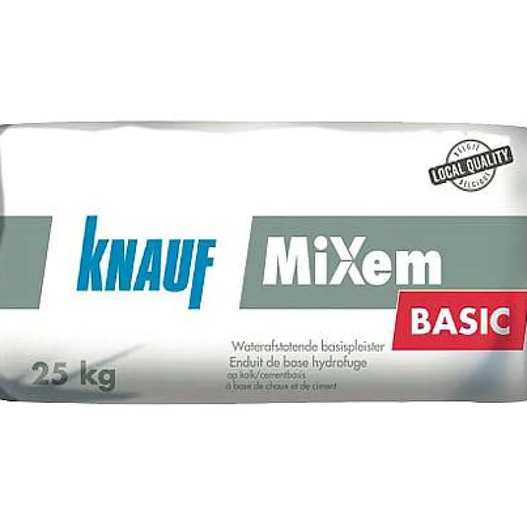 Knauf Waterafstotende Basispleister 'Mixem Basic' 25 Kg|Brico New