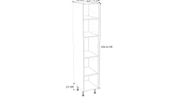Kolomkast Keuken Modulo Wit 40Cm|Brico