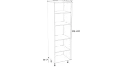 Kolomkast Keuken Modulo Wit 60Cm|Brico Online