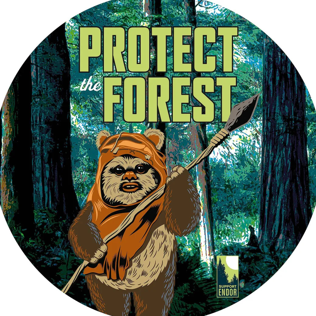 Komar Dots Star Wars Bescherm Het Bos Sticker O125Cm|Brico Outlet