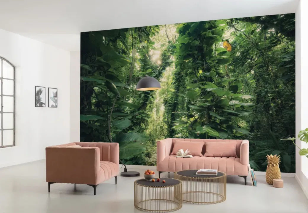 Brico Fotobehang-Komar Fotobehang Green Leaves