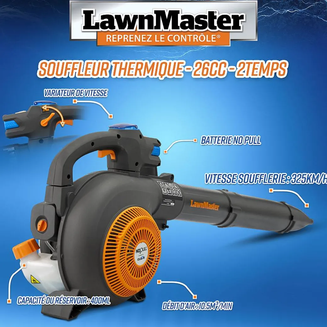Lawnmaster -26Cc Thermische Blazer Met Elektrische Start, 325Km/H|Brico Hot