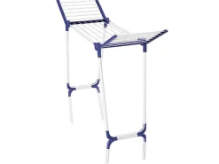Leifheit Droogrek Pegasus Solid Compact 120 Wit/Blauw|Brico Outlet