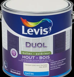 Brico Lakken-Levis Lak Duol Buitenhout Fermettewit Zijdeglans 2,5L