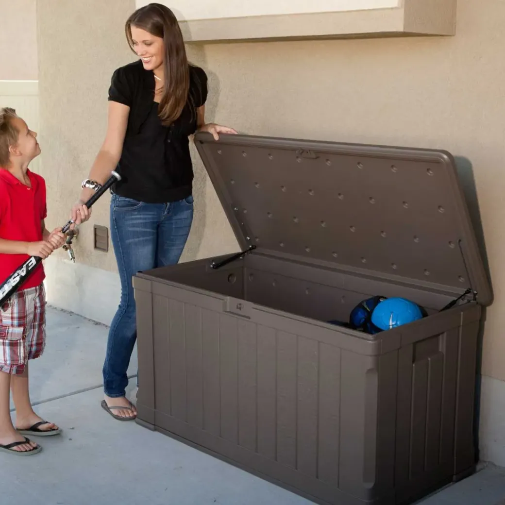 Brico Opbergboxen Tuin-Lifetime Kussenbox 439L 127,9X67,2X64Cm