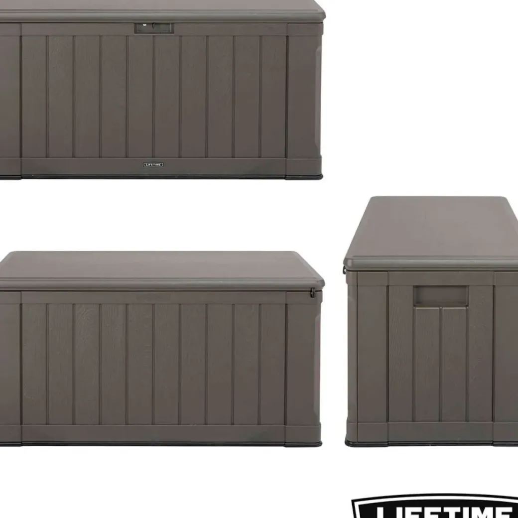 Brico Opbergboxen Tuin-Lifetime Kussenbox 439L 127,9X67,2X64Cm
