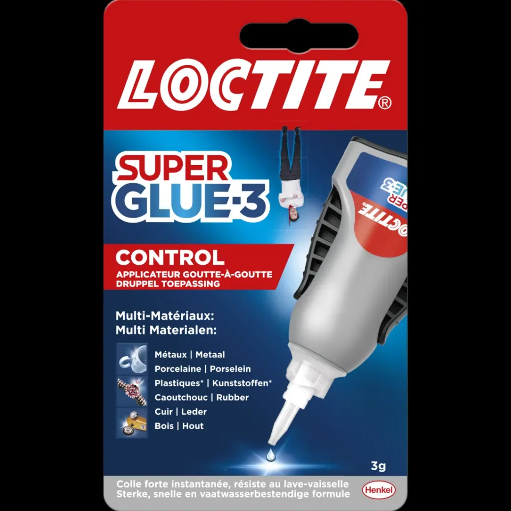 Brico Lijm- & Kitpistolen-Loctite Secondelijm Super Glue-3 Control 3Gr