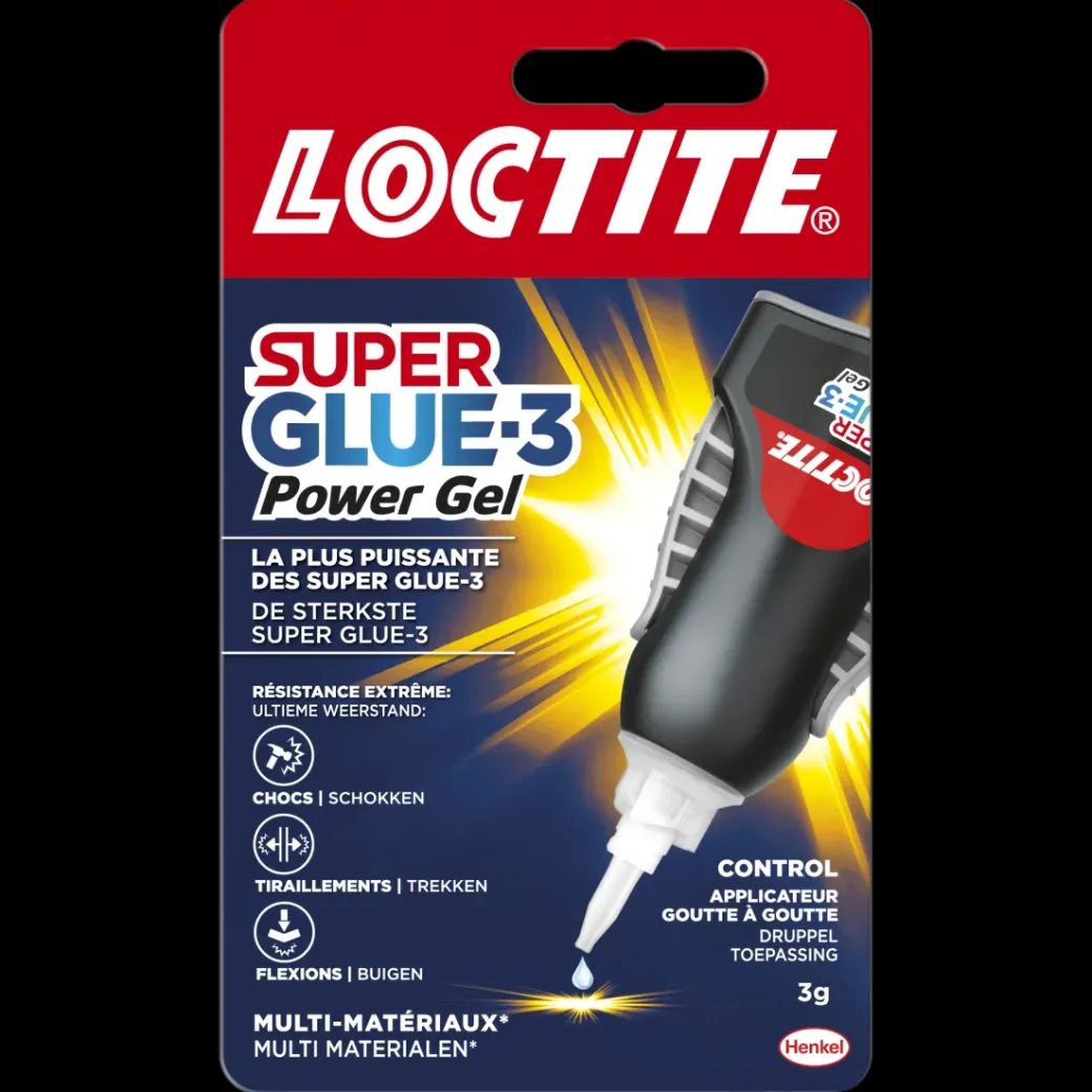 Brico Lijm- & Kitpistolen-Loctite Secondelijm Super Glue-3 Power Gel 3Gr