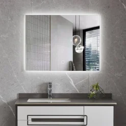 Lomazoo Badkamerspiegel Bryce Met Led Verlichting 60 X 80 Cm|Brico Online