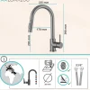 Lomazoo Keukenkraan Met Uittrekbare Uitloop Mason Gun Metal Antraciet|Brico Clearance