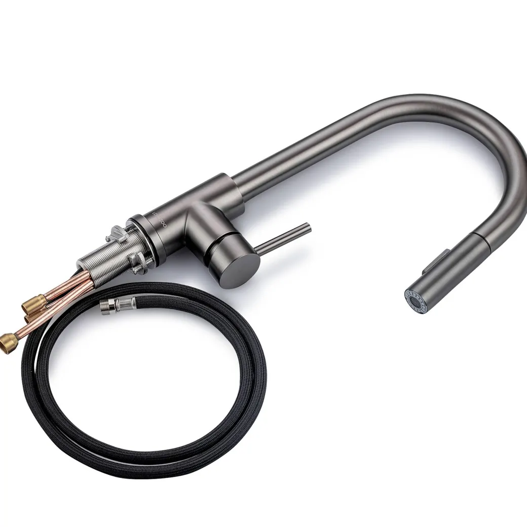 Lomazoo Keukenkraan Met Uittrekbare Uitloop Mason Gun Metal Antraciet|Brico Clearance
