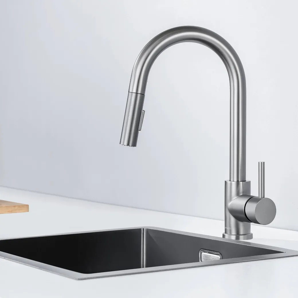 Lomazoo Keukenkraan Met Uittrekbare Uitloop Mason Gun Metal Antraciet|Brico Clearance