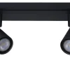 Lucide Plafondspot Lennert Zwart 2Xgu10 5W|Brico Hot