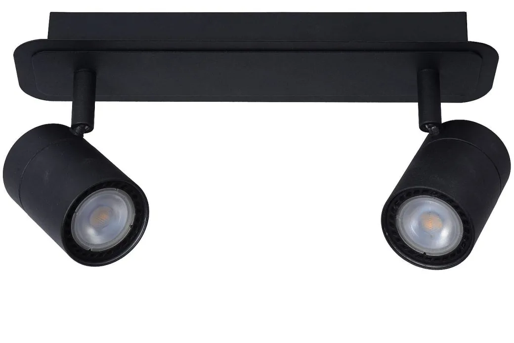 Lucide Plafondspot Lennert Zwart 2Xgu10 5W|Brico Hot