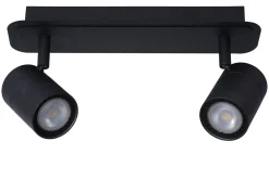 Lucide Plafondspot Lennert Zwart 2Xgu10 5W|Brico Hot