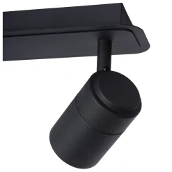 Lucide Plafondspot Lennert Zwart 2Xgu10 5W|Brico Hot