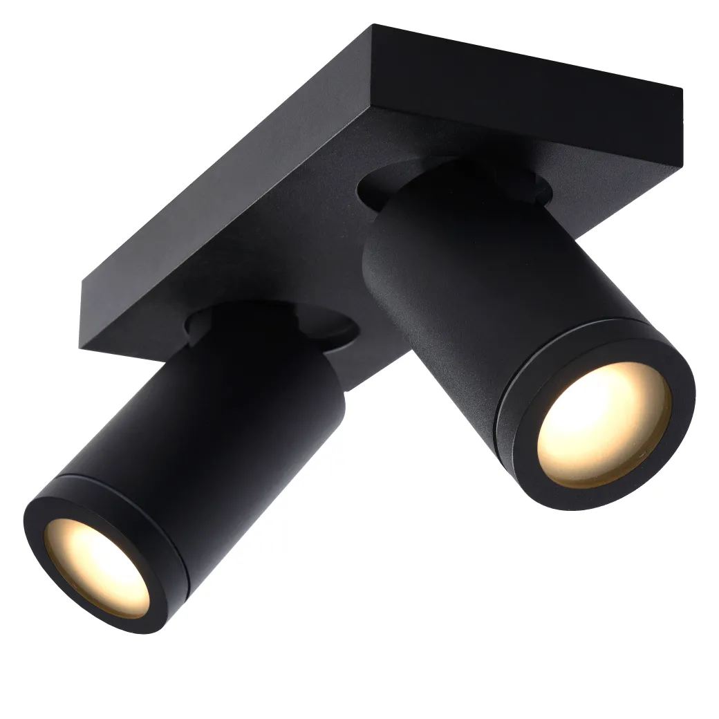 Lucide Spot Led Taylor Zwart 2X5W|Brico Discount