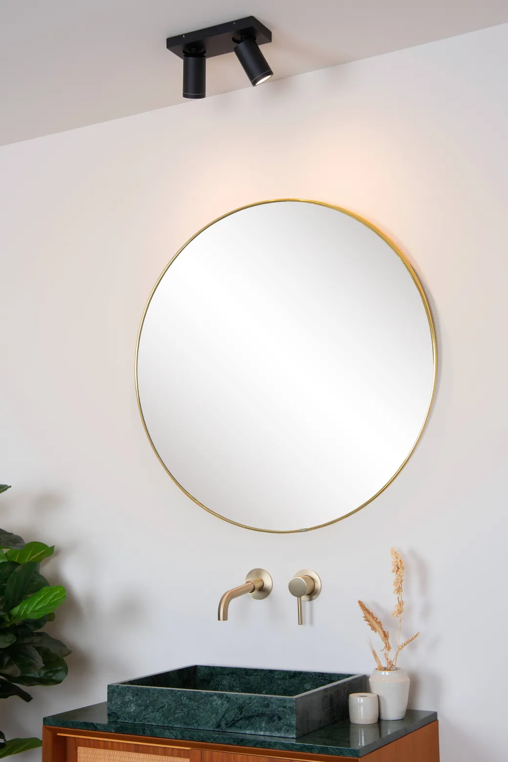 Lucide Spot Led Taylor Zwart 2X5W|Brico Discount