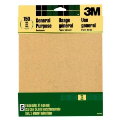 Brico Schuurpapier-3M Schuurpapier Aluminiumoxide Fijne Korrel 5St/Pak
