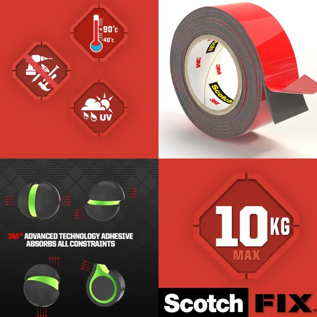 Brico Technische Tape-3M Scotch Extreme Montagetape 5Mx19Mm