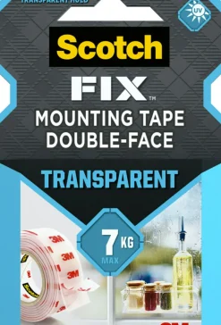 Brico Technische Tape-3M Scotch Transparant Montagetape 19Mmx1,5M