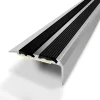 Brico Profielen-3M Trapneus Met 2 Zelfklevende Strips Van Natuurlijk Geanodiseerd Aluminium 40Mmx20Mm/170Cm