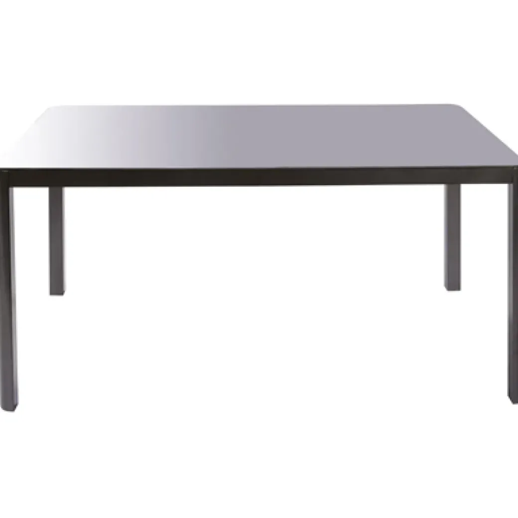 Brico Tuintafels-Macari Tuintafel + Verstelbare Poten Glas/Aluminium 150X90X75Cm