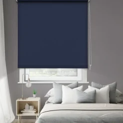 Brico Rolgordijnen-Madeco 1490 Verduisterend Rolgordijn Marineblauw 210X190Cm