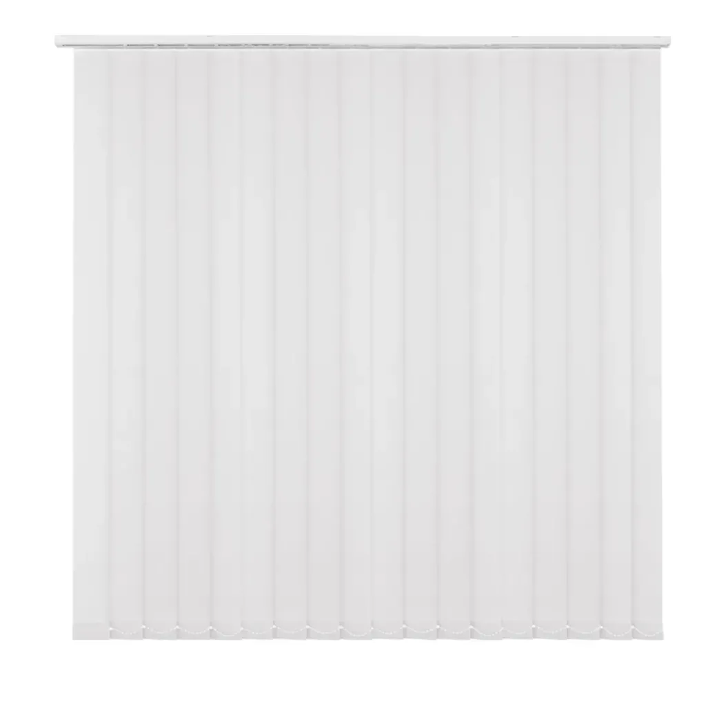 Brico Lamellen-Madeco 4110 Verticale Lamellen Compleet Lichtdoorlatend Wit 12,7 X 260 Cm + Rail 150 Cm