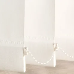 Brico Lamellen-Madeco 3051 Verticale Lamellen 5 Stuks Wit 8,9 X 260 Cm + Rail 150 Cm