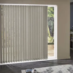 Brico Lamellen-Madeco 3893 Verticale Lamellen 5 Stuks Brandwerend Lichtdoorlatend Taupe 8,9 X 280 Cm